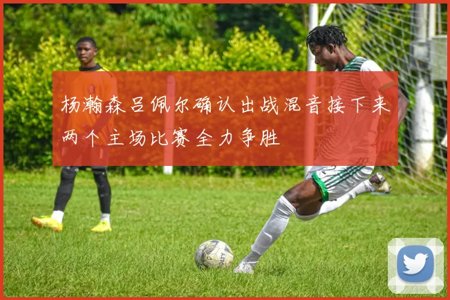 杨瀚森吕佩尔确认出战混音接下来两个主场比赛全力争胜